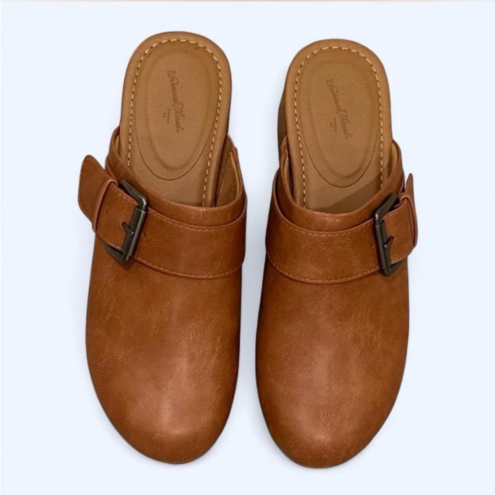 Universal Thread Brown Buckle Clogs - image 3
